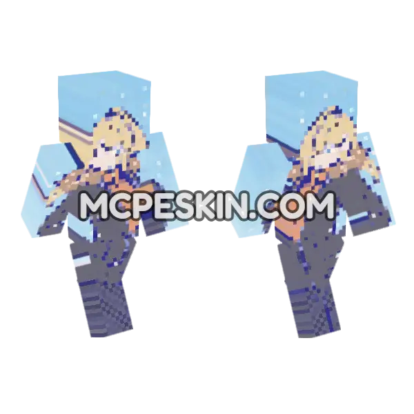 Samus Aran 5633953 Minecraft Bedrock skin, front and back