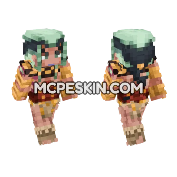 Sandman Skin Minecraft Bedrock skin, front and back