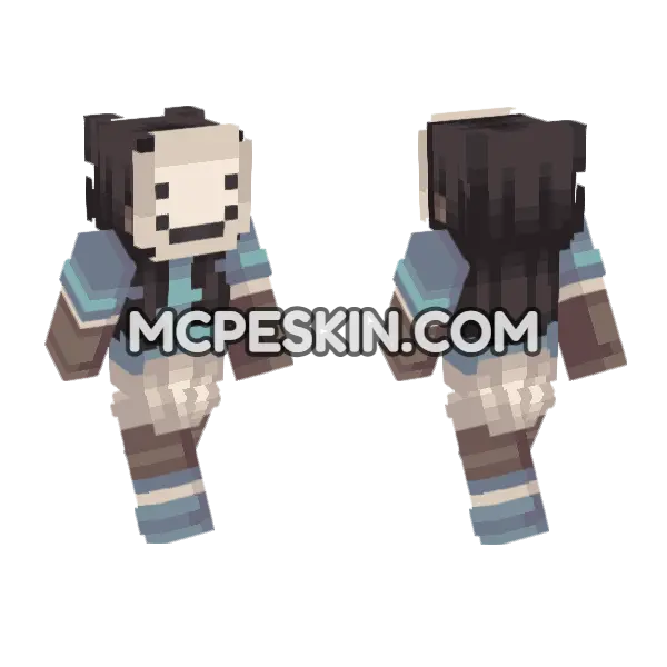Sandra Minecraft Bedrock skin, front and back