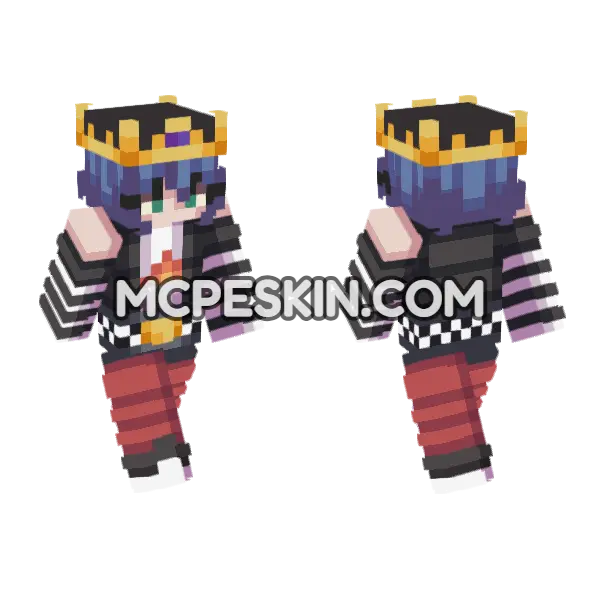 Sandra Alex Minecraft Bedrock skin, front and back