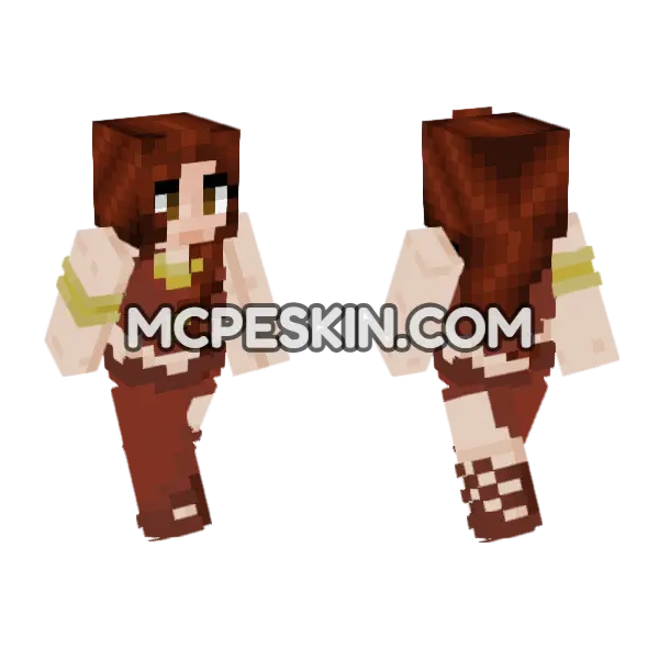 Sandra Minecraft Bedrock skin, front and back