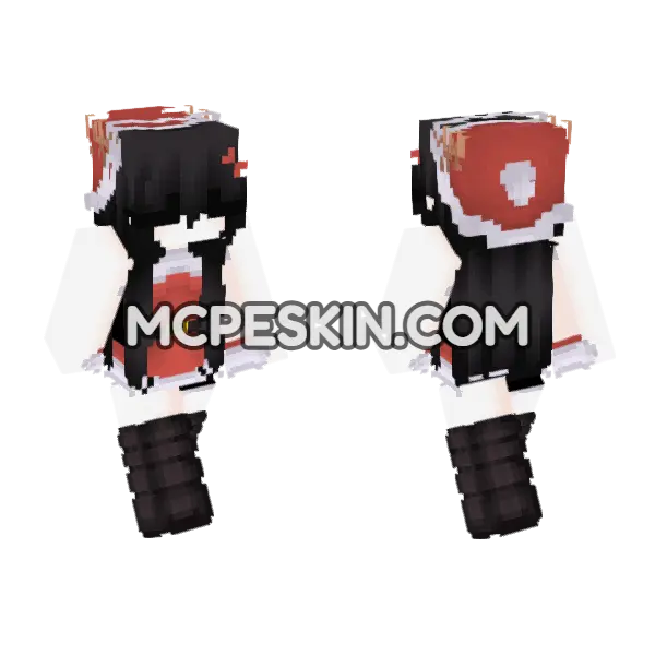 Santa Girl Outfit, front and back