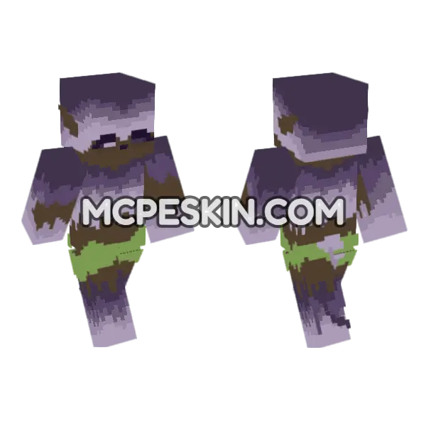 Saphrite Skin Minecraft Bedrock skin, front and back