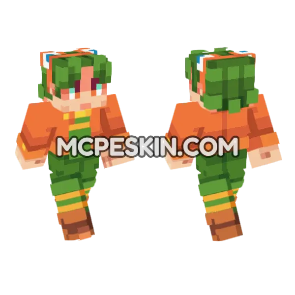 Sapo Skin Minecraft Bedrock skin, front and back