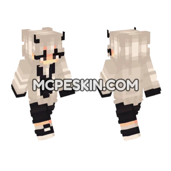 Sarah Minecraft Bedrock skin, front and back