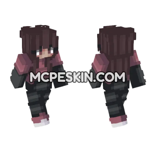 Sarah Minecraft Bedrock skin, front and back