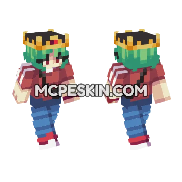Sarah Alex Minecraft Bedrock skin, front and back