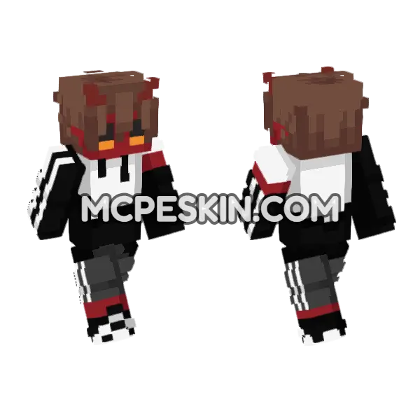 Sasha The Cowboy Minecraft Bedrock skin, front and back