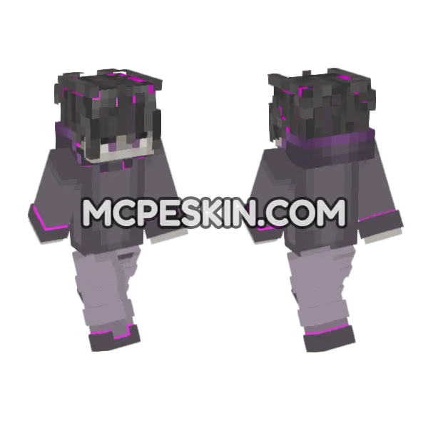 Saturn Skin Minecraft Bedrock skin, front and back