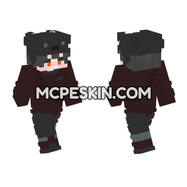 Scarlet Smoothie Minecraft Bedrock skin, front and back