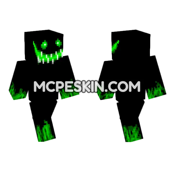 Scary Future Entity Minecraft Bedrock skin, front and back