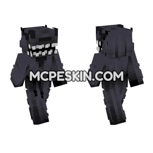 Scary Xen Skin Minecraft Bedrock skin, front and back