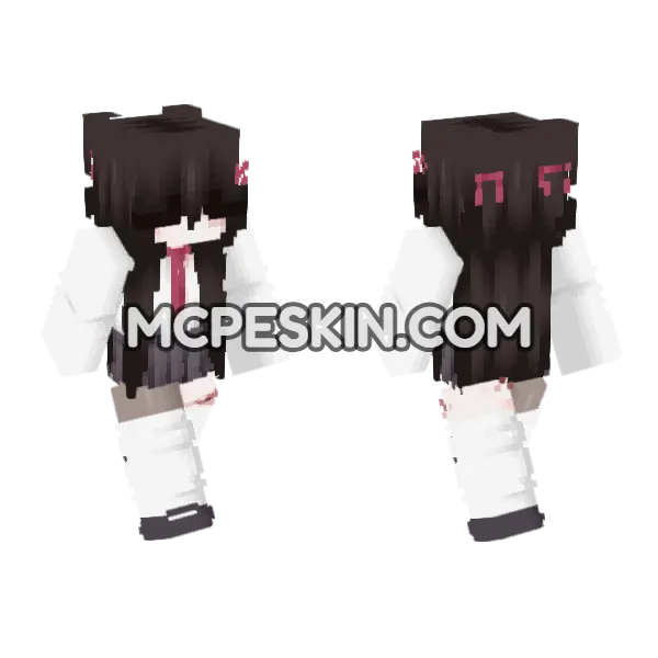 School Uniform Girl, front and back