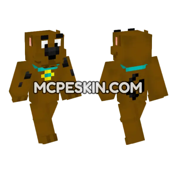 Scooby Doo Skin Minecraft Bedrock skin, front and back