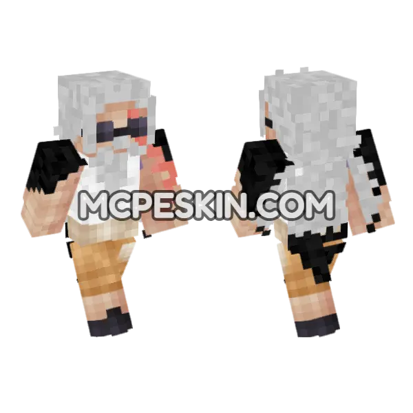 Scopper Gaban Old Minecraft Bedrock skin, front and back