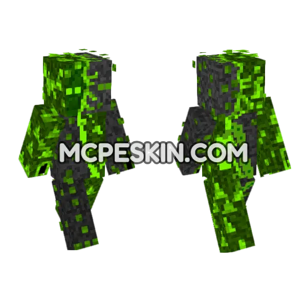 Scorpy Gear Scorpion Man Minecraft Bedrock skin, front and back