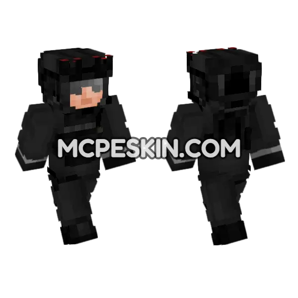 SCP ISD Minecraft Bedrock skin, front and back