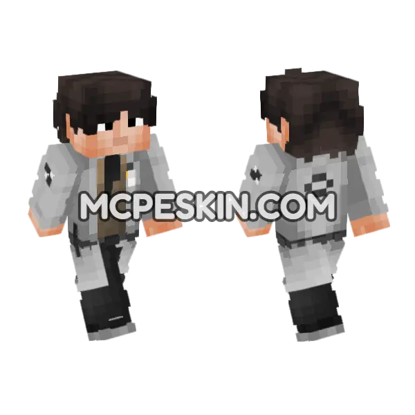 SCP Researcher Minecraft Bedrock skin, front and back
