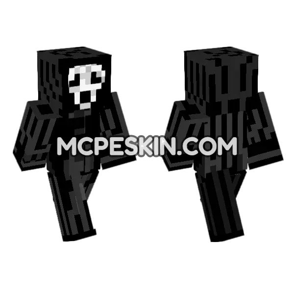 Scream Skin Minecraft Bedrock skin, front and back
