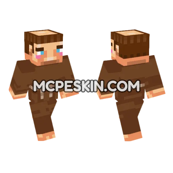 Scribe Minecraft Bedrock skin, front and back