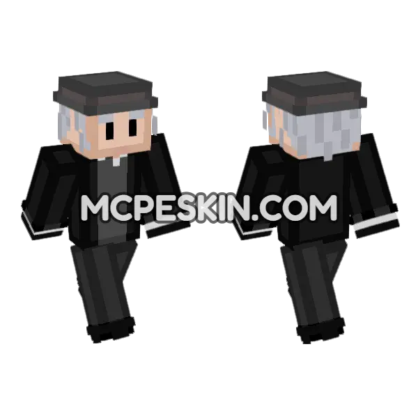 Scrooge Skin Minecraft Bedrock skin, front and back