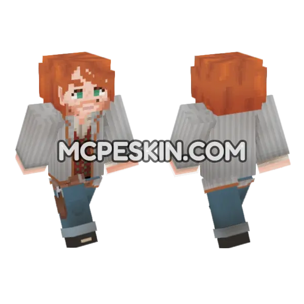 Sean Macguire Minecraft Bedrock skin, front and back