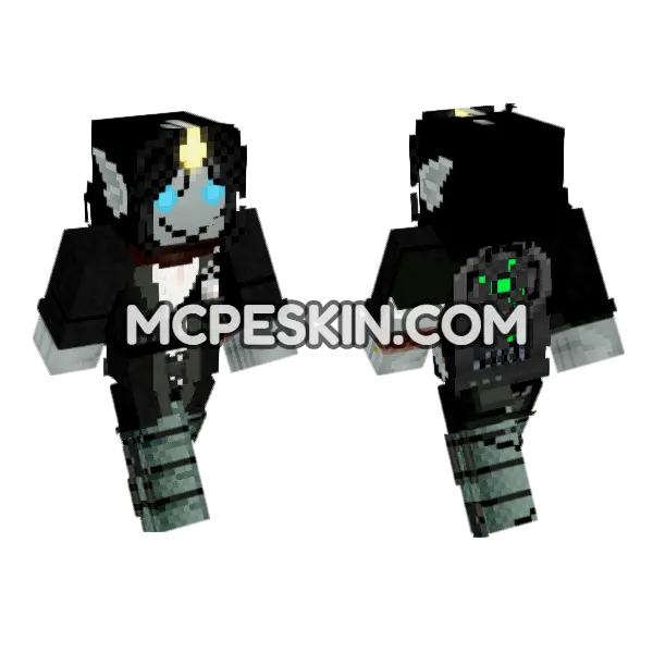 Sebastian Shoelace Roblox Pressure Minecraft Bedrock skin, front and back