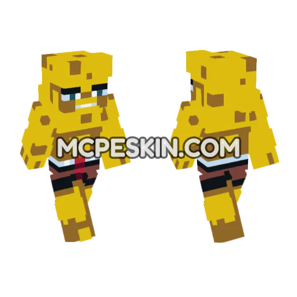 Secret Recipe Skin Minecraft Bedrock skin, front and back