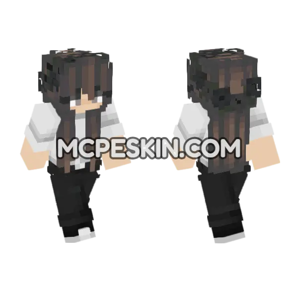 Selen Minecraft Bedrock skin, front and back