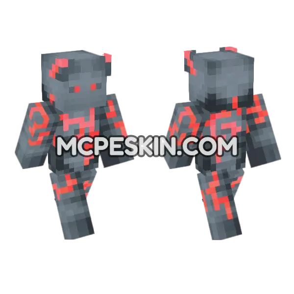 Senn Voltaris Minecraft Bedrock skin, front and back