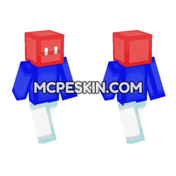 Serbia Minecraft Bedrock skin, front and back
