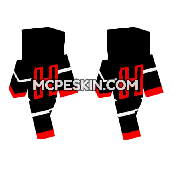 Shadoune666 Minecraft Bedrock skin, front and back