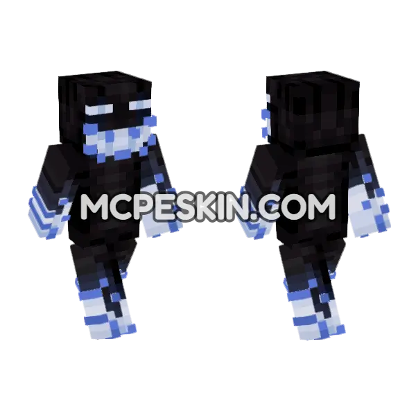 Shadow 10 Minecraft Bedrock skin, front and back