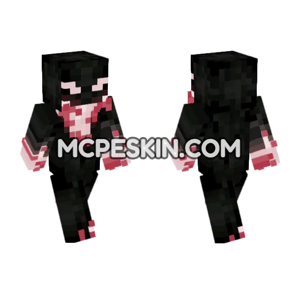 Shadow 13 Minecraft Bedrock skin, front and back