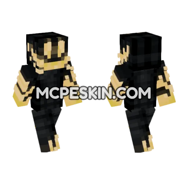Shadow 16 Minecraft Bedrock skin, front and back