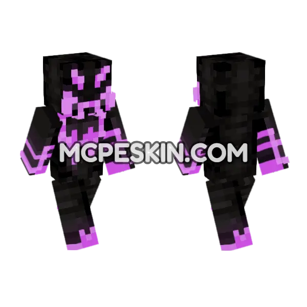 Shadow 20 Minecraft Bedrock skin, front and back