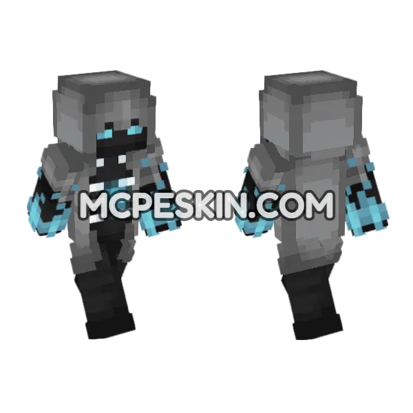 Shadow 3 Minecraft Bedrock skin, front and back