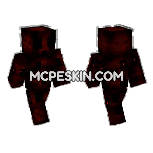 Shadow 4 Minecraft Bedrock skin, front and back