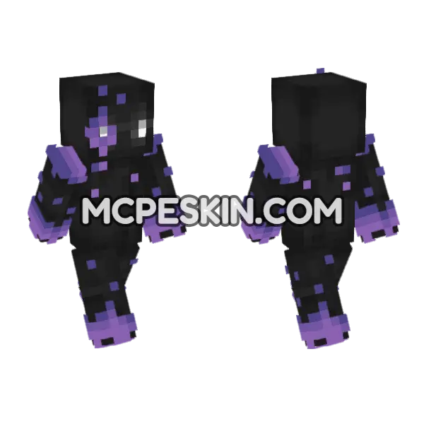 Shadow 6 Minecraft Bedrock skin, front and back