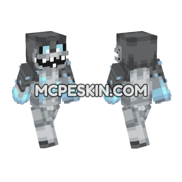 Shadow 7 Minecraft Bedrock skin, front and back