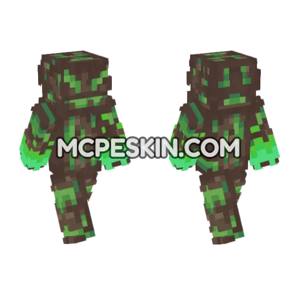 Shadow 9 Minecraft Bedrock skin, front and back