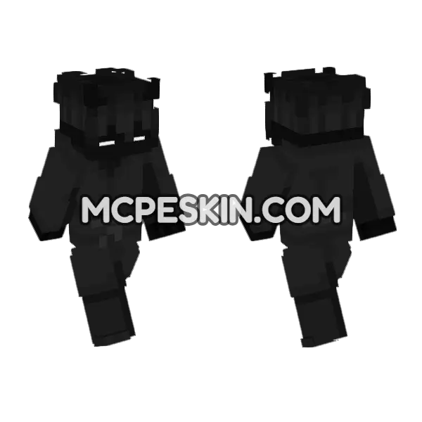 Shadow Skin 10 Minecraft Bedrock skin, front and back