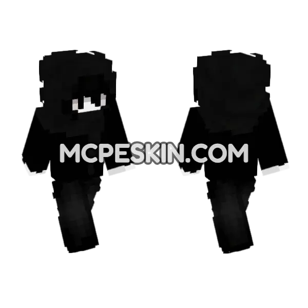 Shadow Skin 12 Minecraft Bedrock skin, front and back