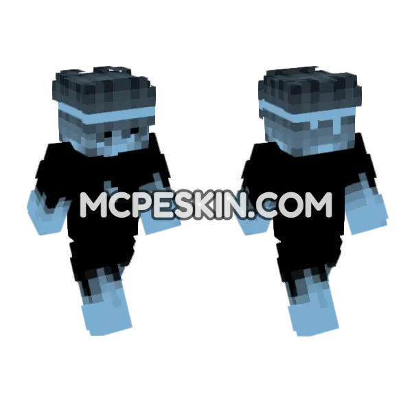 Shadow Skin 15 Minecraft Bedrock skin, front and back