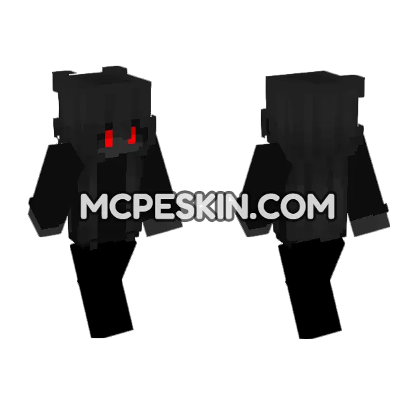 Shadow Skin 3 Minecraft Bedrock skin, front and back