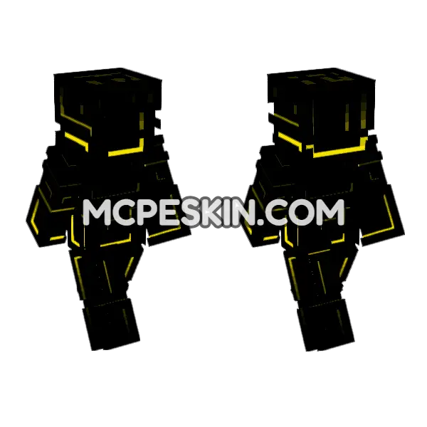Shard Skin Minecraft Bedrock skin, front and back