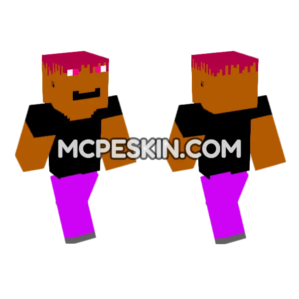Shicka But Human Minecraft Bedrock skin, front and back