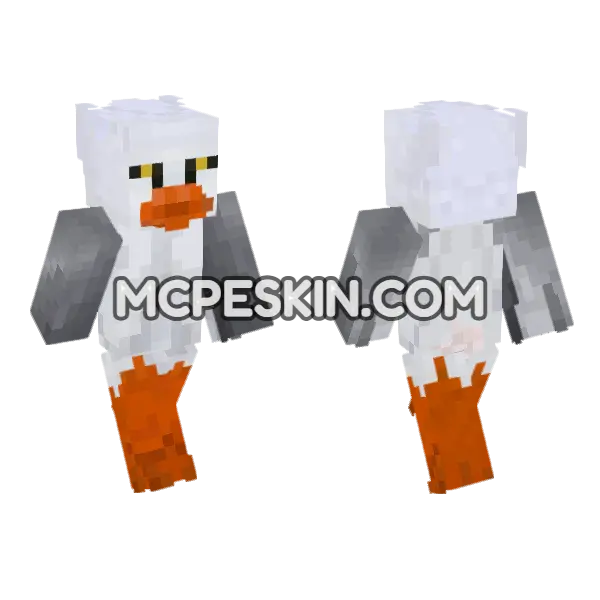 Shoebilly Minecraft Bedrock skin, front and back