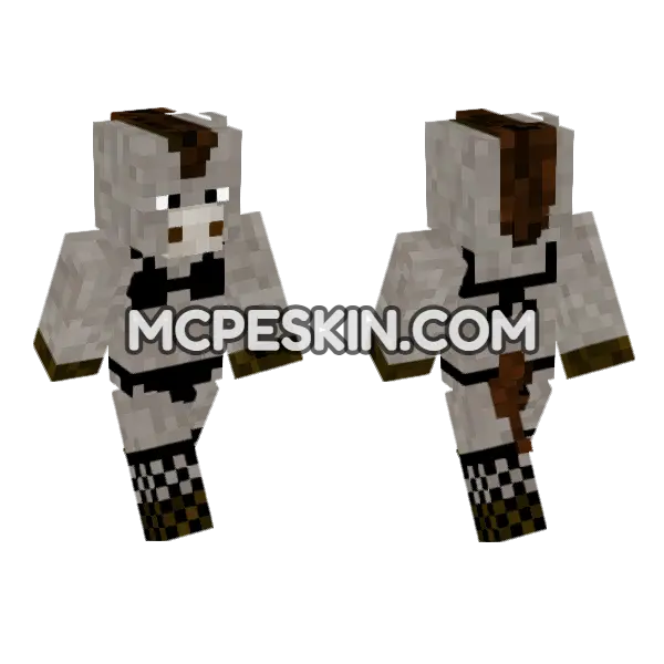 Shrek Donkey Minecraft Bedrock skin, front and back