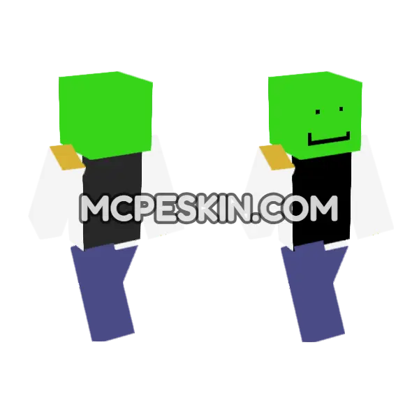 Silly Guy Golden Shoulder Minecraft Bedrock skin, front and back